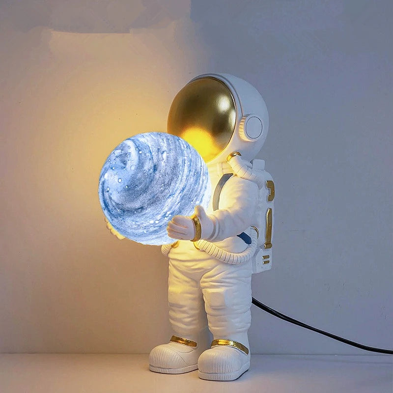 Universe Series: Astronaut maanlamp (hang of tafel varianten)