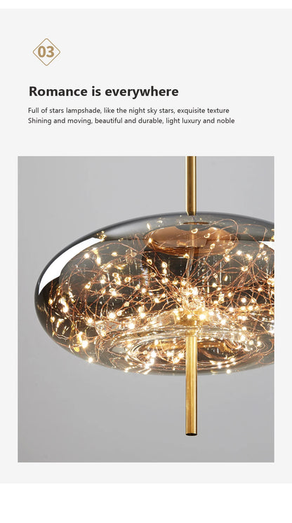 STARRY: Moderne Glazen Sterren Hanglamp