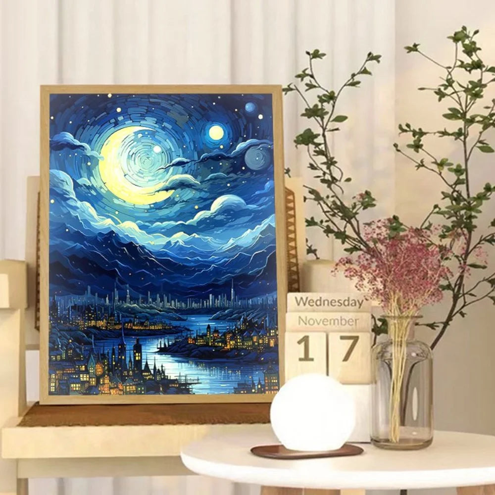 Van Gogh LED Licht Schilderij
